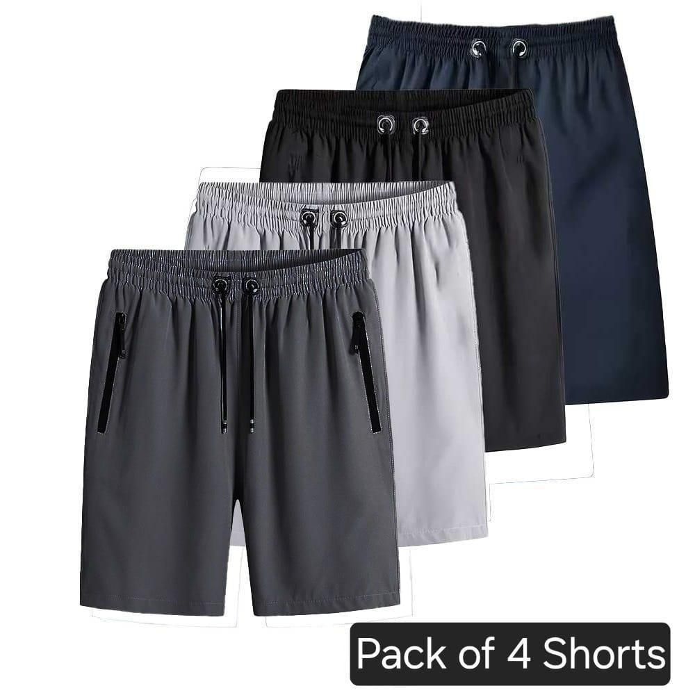 Combo of 3 Men's Stretchable Cotton Shorts
