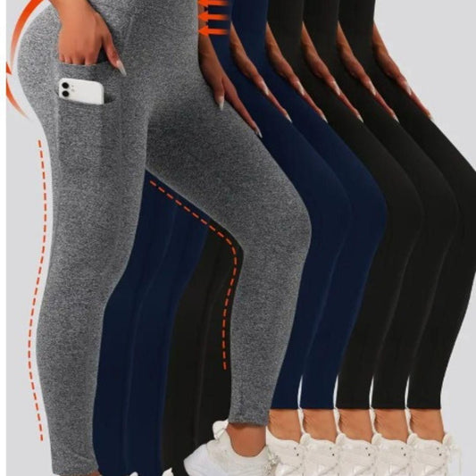 Soft & Comfy Slim Elastic Tights With Side Pockets