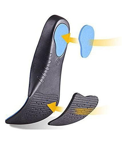 Insoles Sweat Absorption Pads Comfortable Adjustable Breathable Shoes Insole Flat Feet