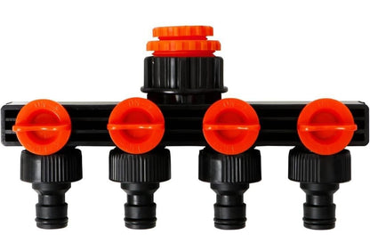 4 Way Water Tap Connector