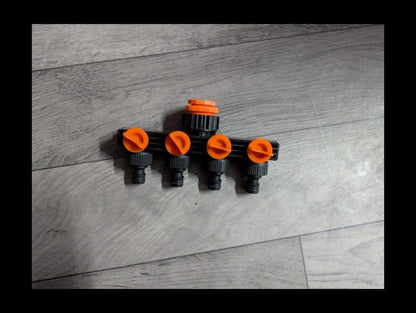 4 Way Water Tap Connector