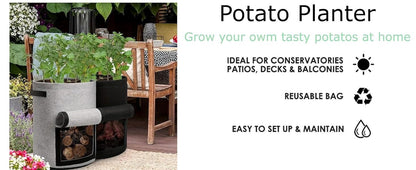 Potato Grow Bag with Harvest Window for Root Vegetables