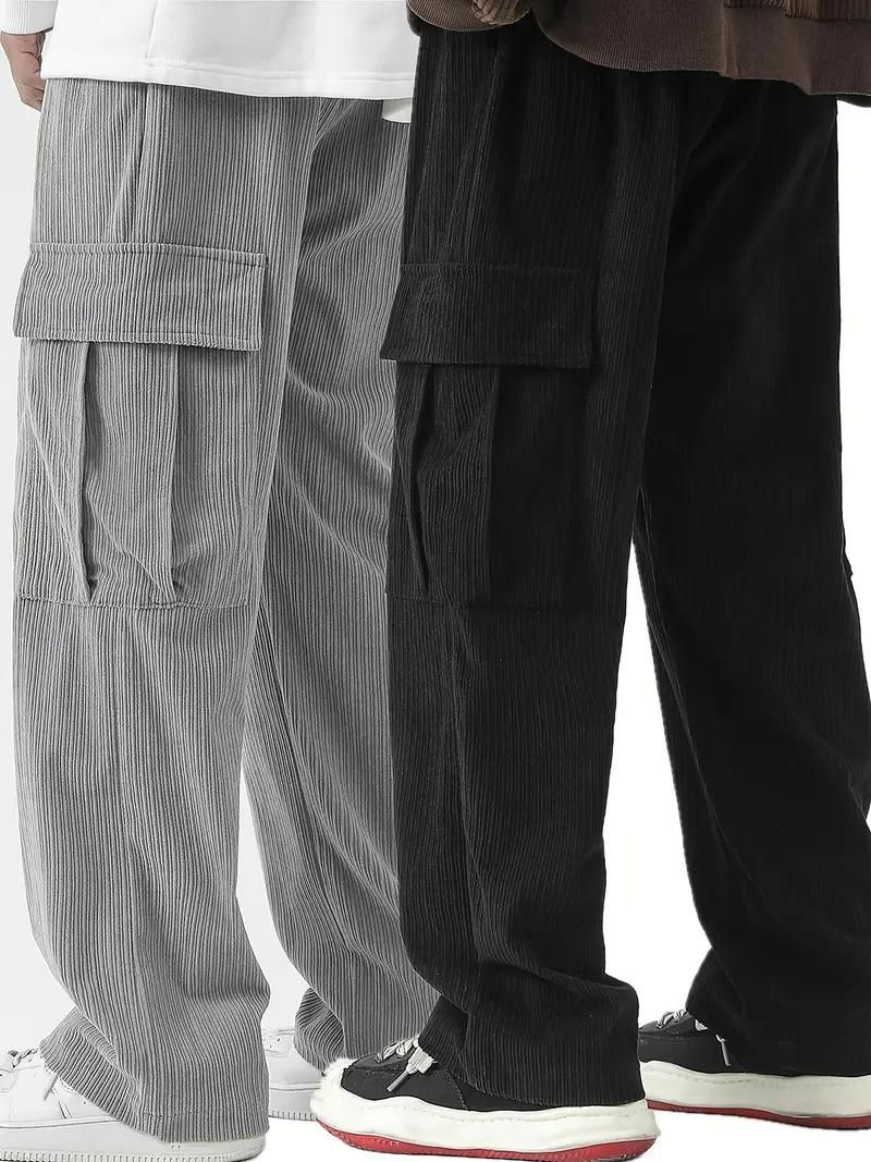 Men's Corduroy Cargo Pant Pack of 2