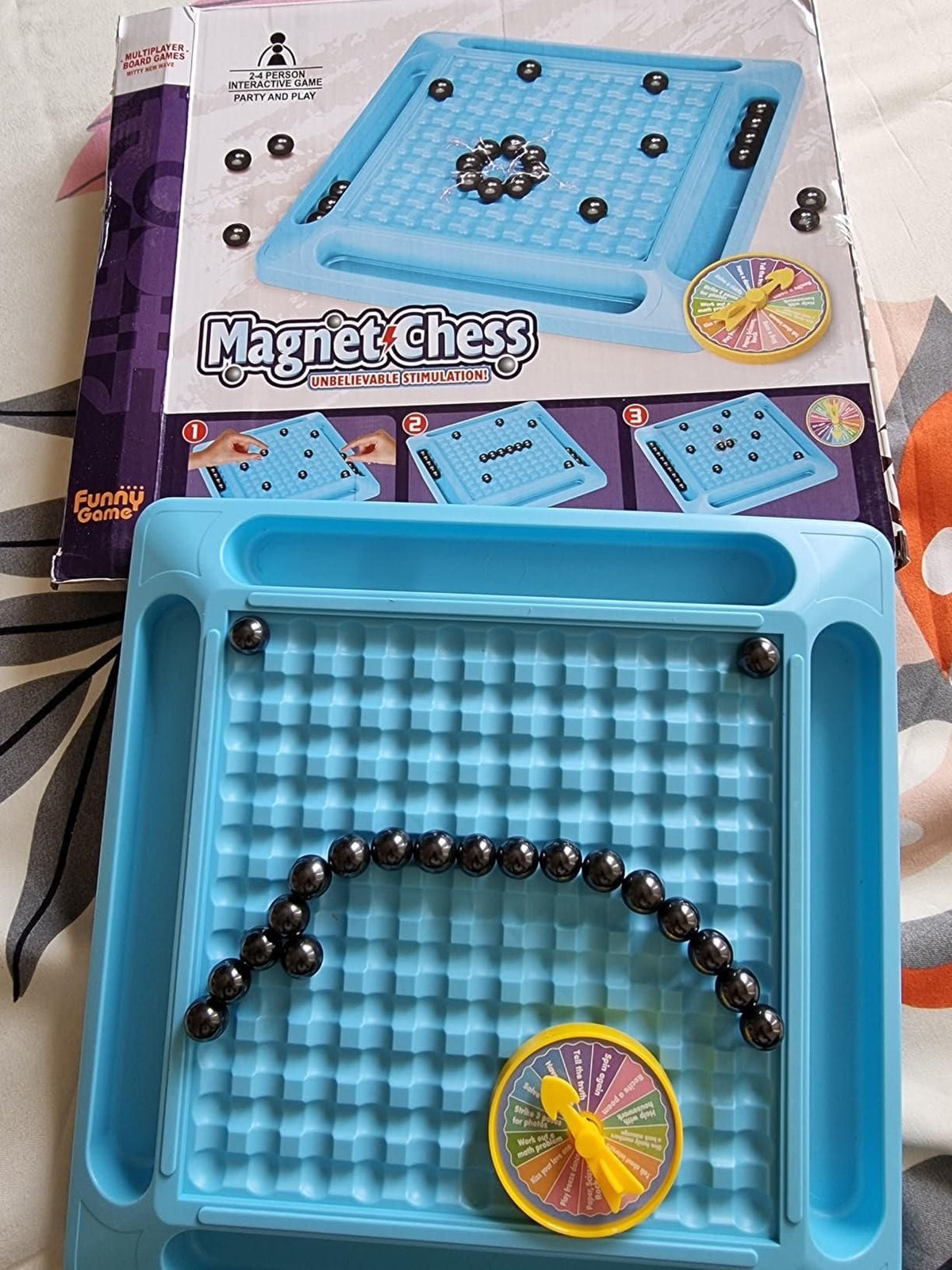 Magnetic Battle Chess Game with 20 Steel Balls ? Strategy Board Game for Family