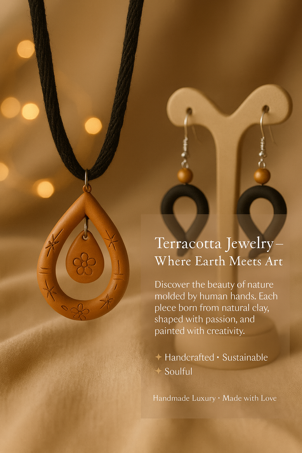 Handcrafted Terracotta Necklace Set