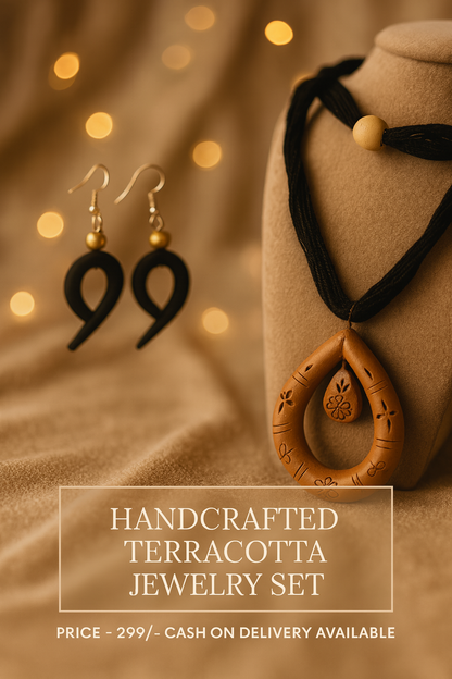 Handcrafted Terracotta Necklace Set