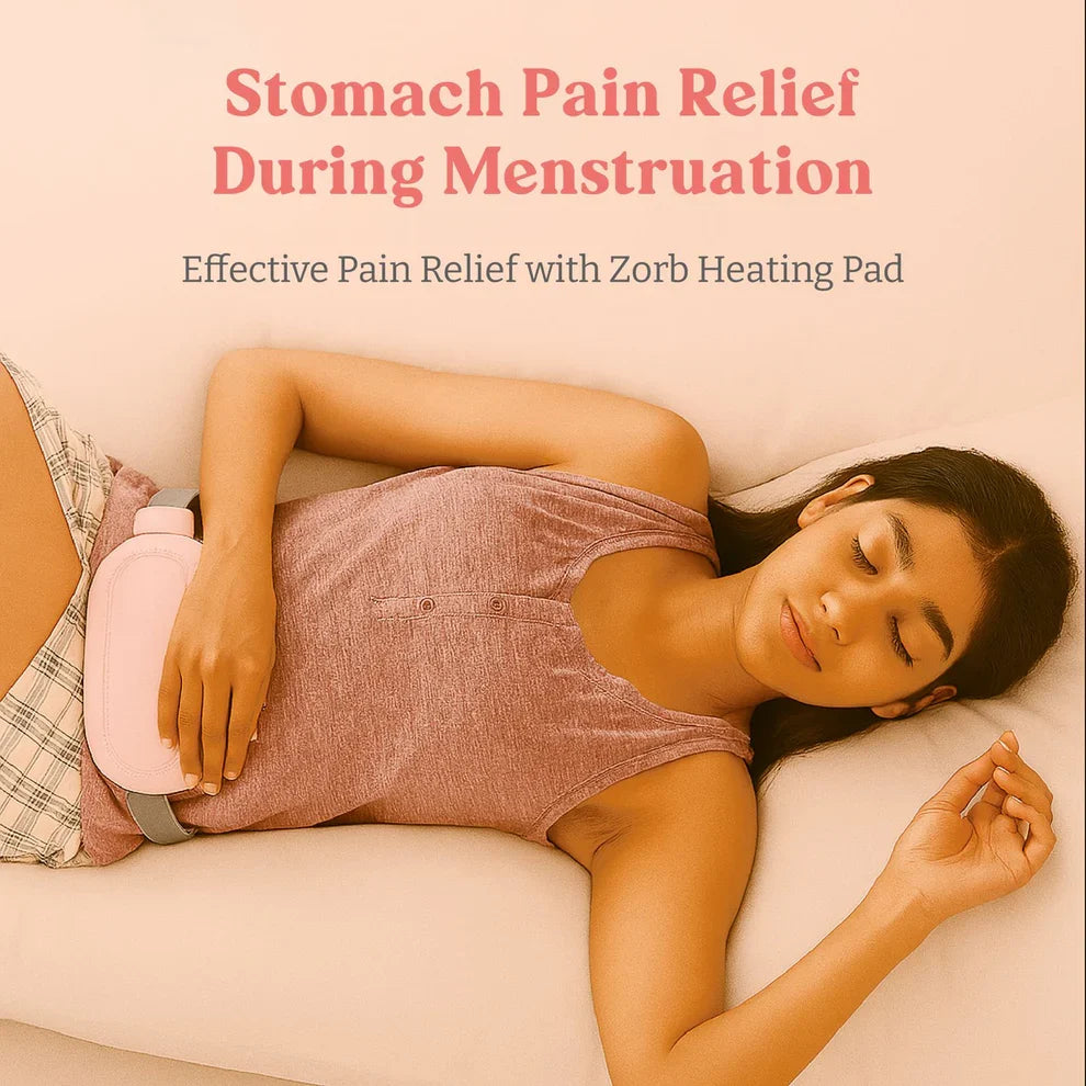 Period Pain & Backache Relief  Smart Wireless Heating Pad with Vibration Massage (Rechargeable, Portable)