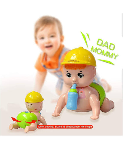 Crawling Baby Toy With Lighting Music For New Born Baby